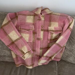 Missguided plaid wool jacket